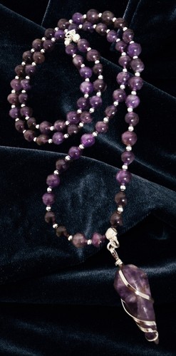 Amethyst halskette cm - halskette🌹50,