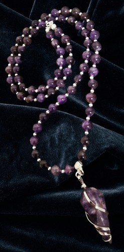 Amethyst halskette cm - amethyst,