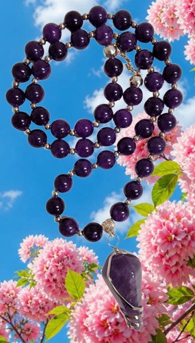 Amethyst halskette cm - amethyst, halskette🌹50