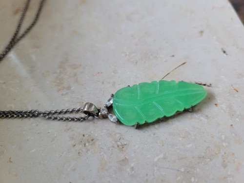 925 silberkette mit - mit, jade