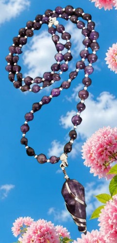 Amethyst halskette cm - amethyst, halskette🦋50