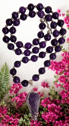 Amethyst halskette cm - amethyst, halskette🌀50