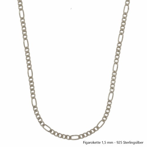 Figarokette silberkette 925 - figarokette,