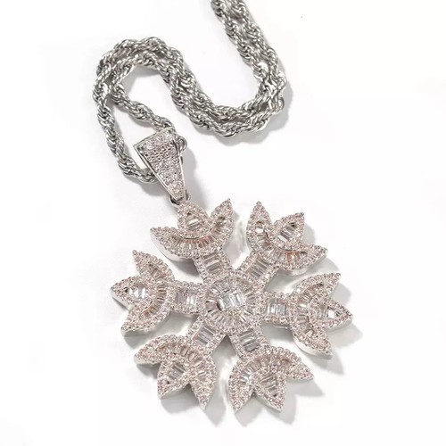 Schneeflocke halskette - schneeflocke,