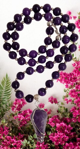 Amethyst halskette cm - amethyst, halskette🌹50