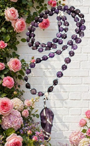 Amethyst halskette cm - amethyst, halskette🌹50