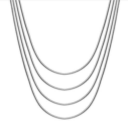 Edelstahl schlangenkette 2mm - edelstahl,