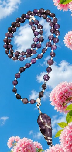 Amethyst halskette cm - amethyst, halskette🌹50